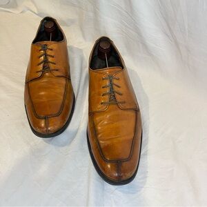 COLE HAAN Air CognacLeather Split Toe Oxford Lace Up Dress Shoes Men's Size 10.5